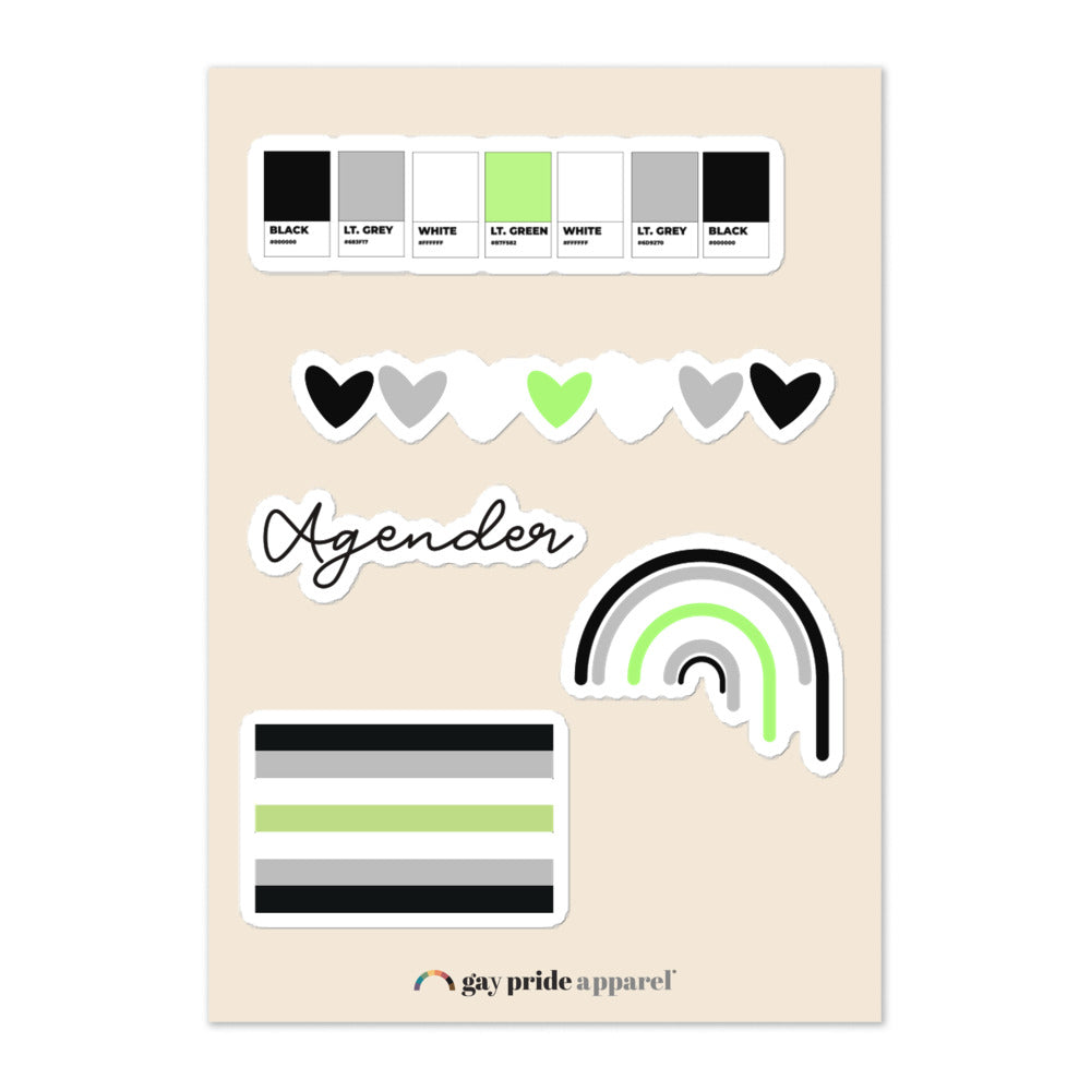 Agender Sticker Sheet