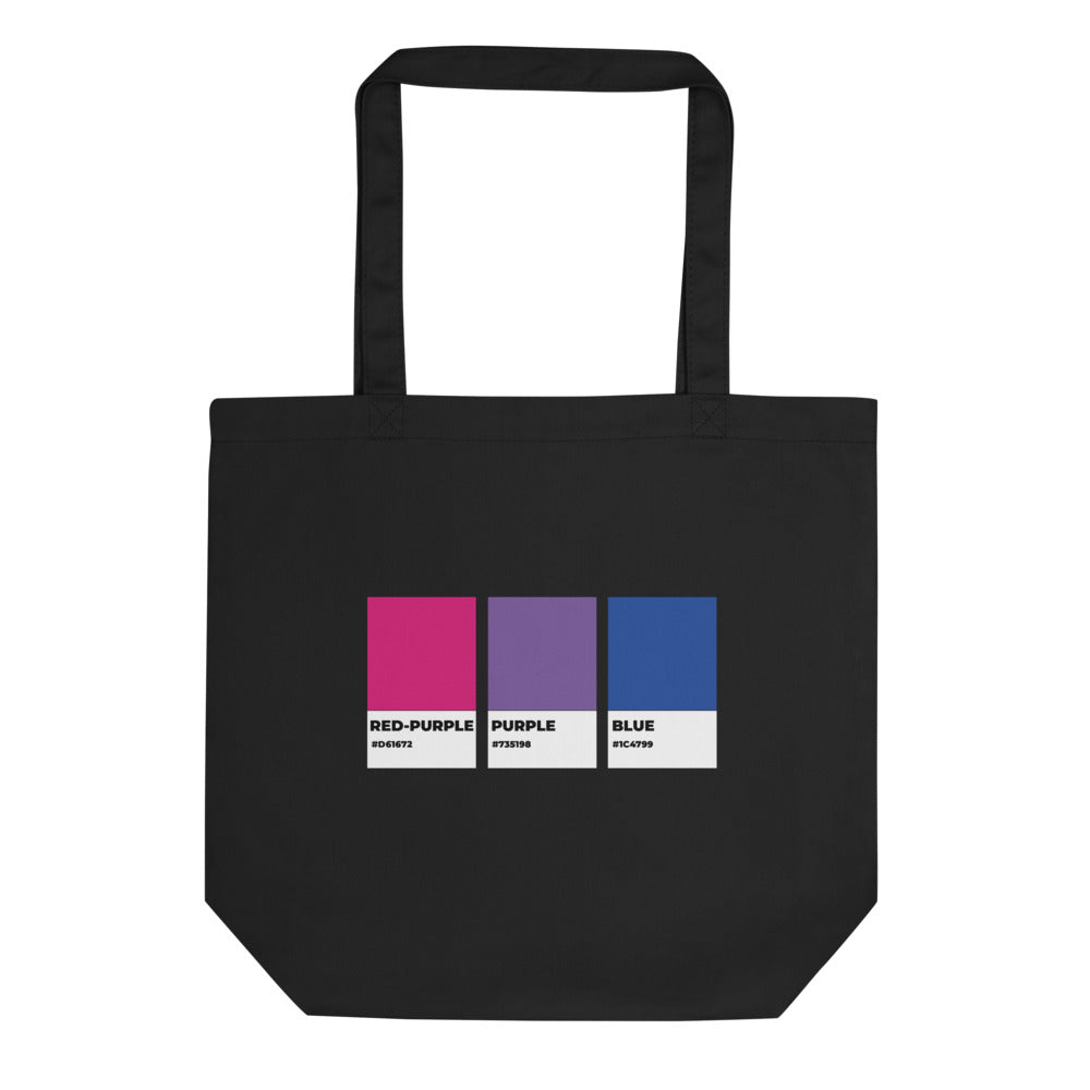 Bolsa de tela orgánica con colores bisexuales