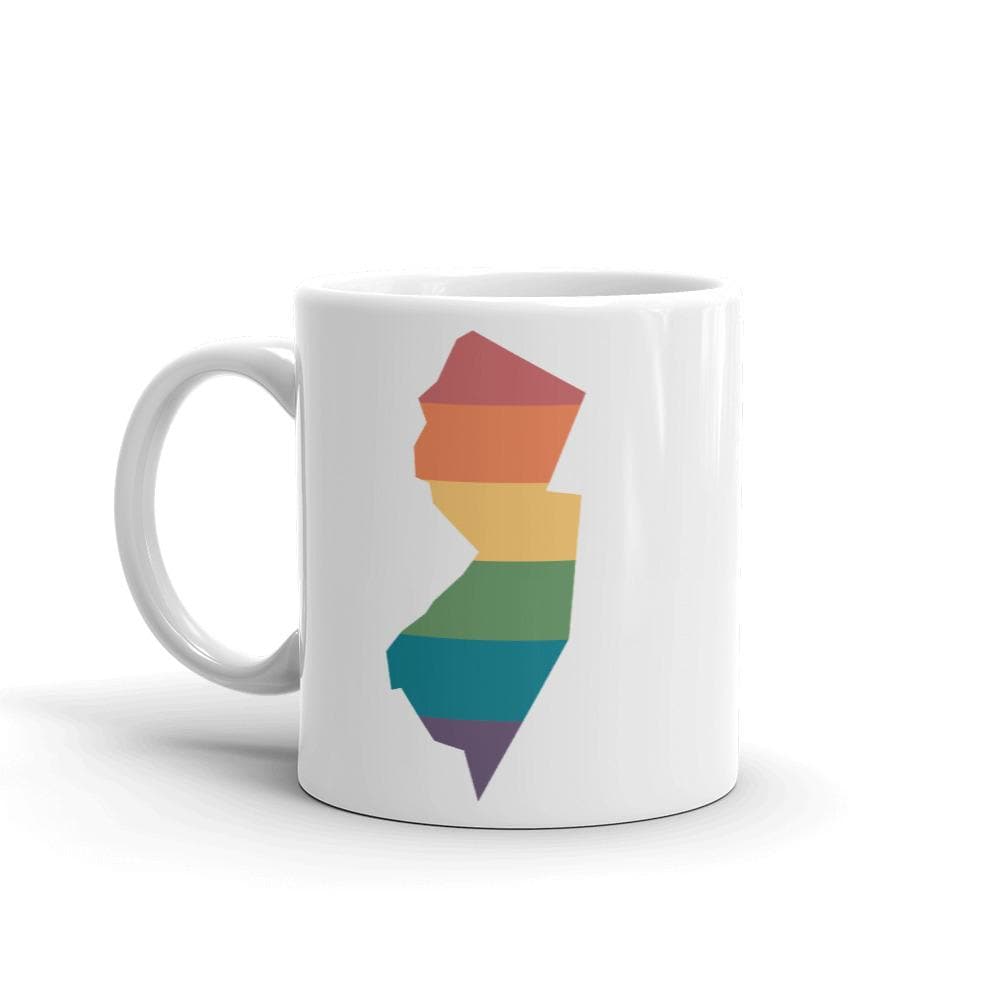 Taza arcoiris de Nueva Jersey