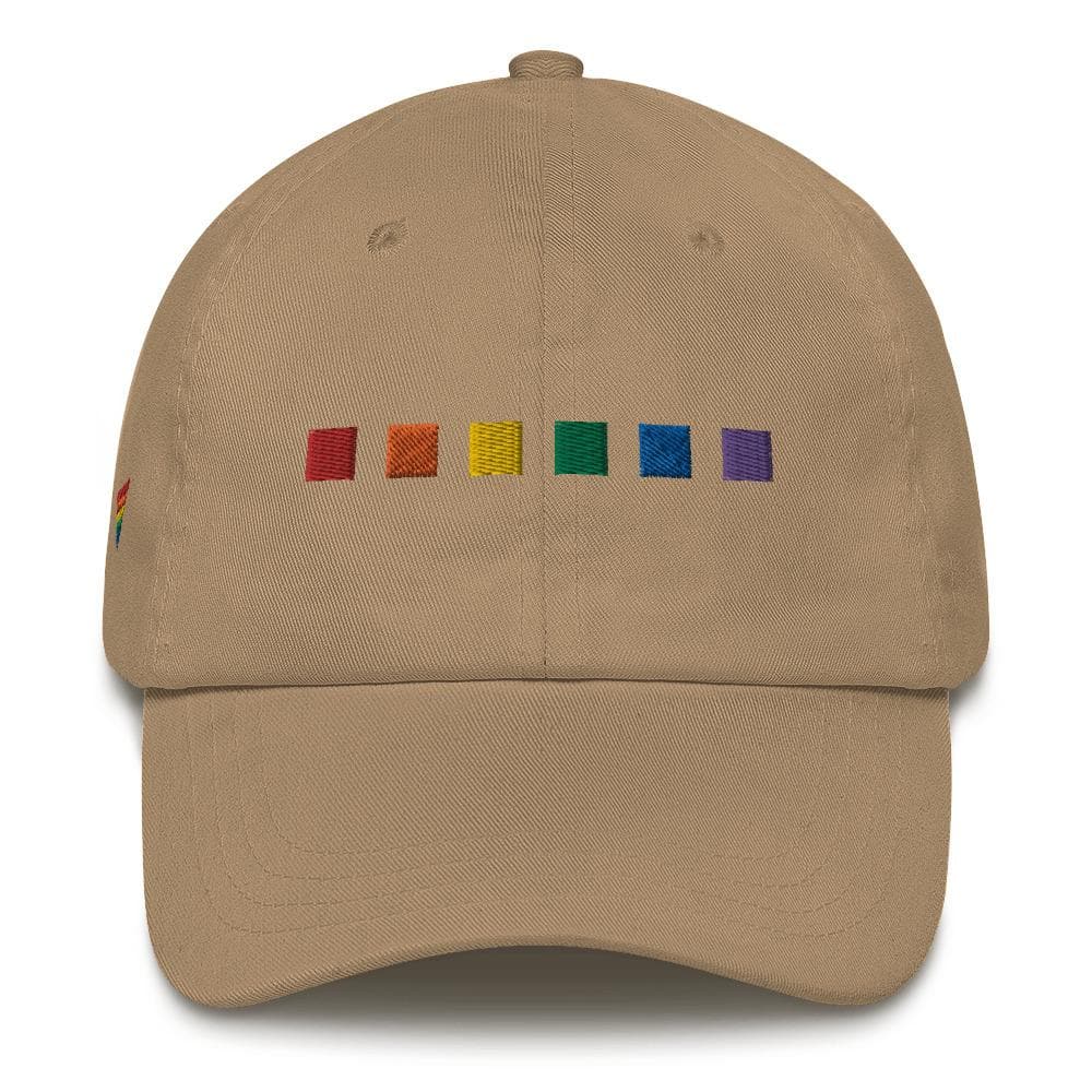 Rainbow Squares Dad Hat