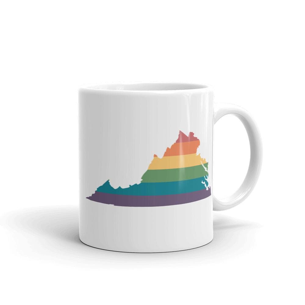 Tasse arc-en-ciel de Virginie
