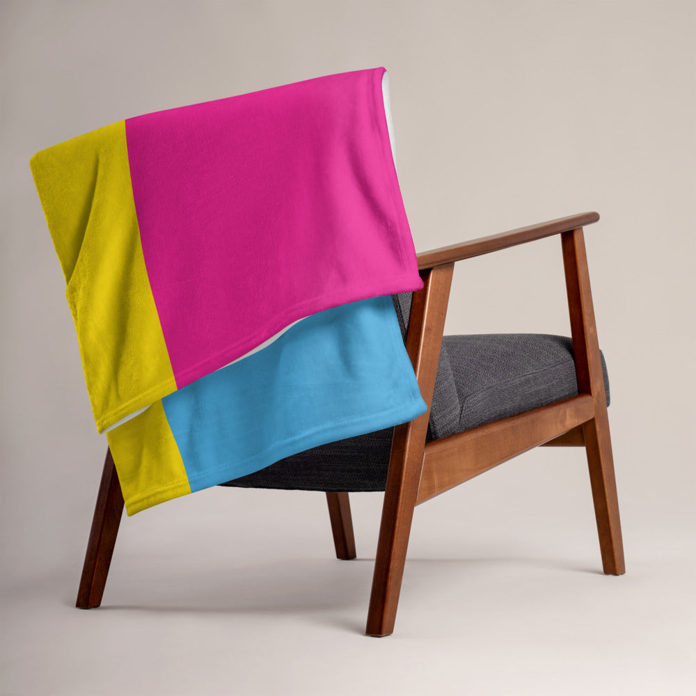 Pansexual Pride Throw Blanket