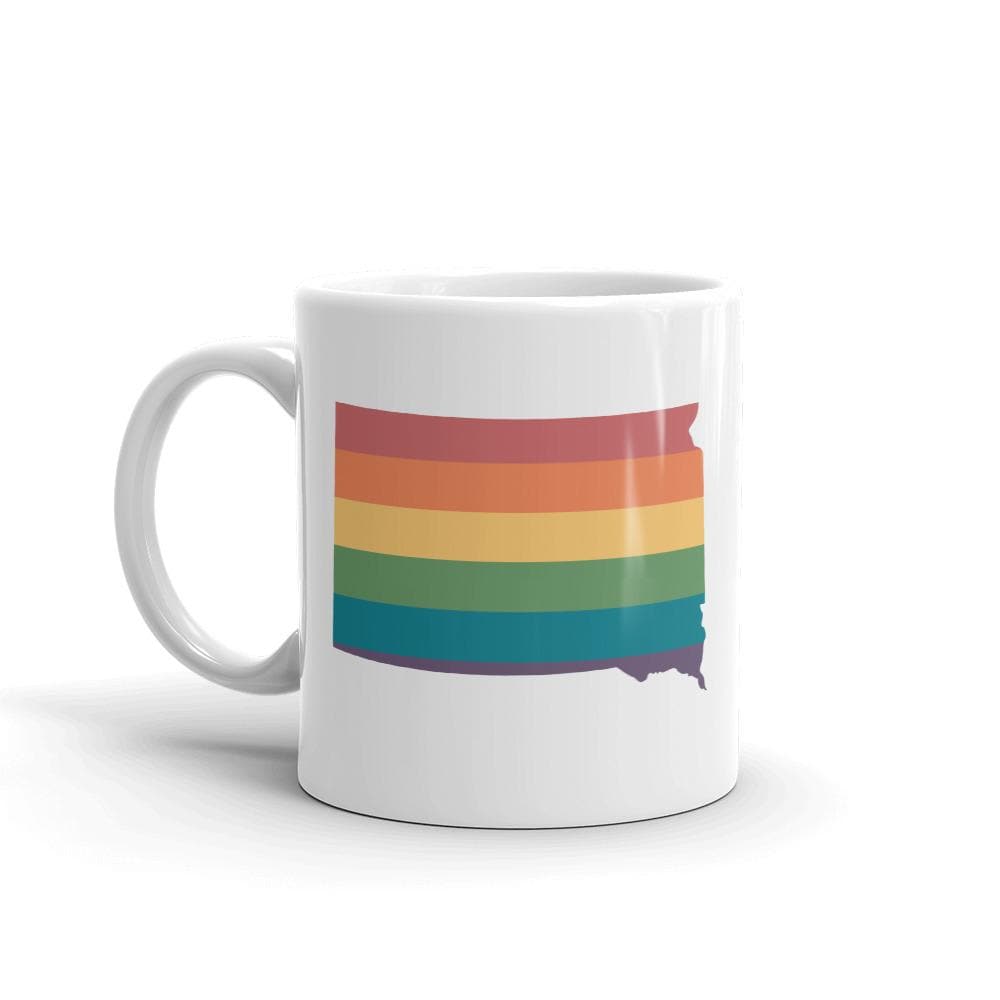 Tasse arc-en-ciel du Dakota du Sud