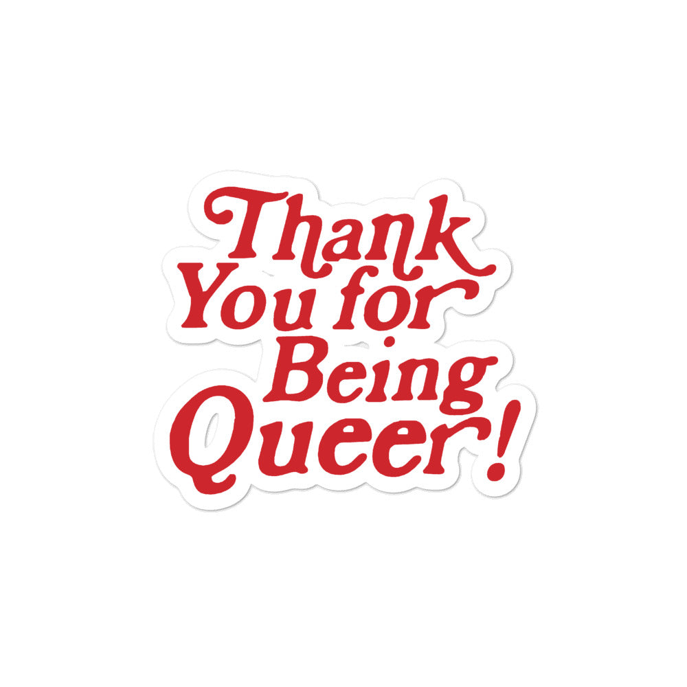 Thank You for Being Queer Stickers