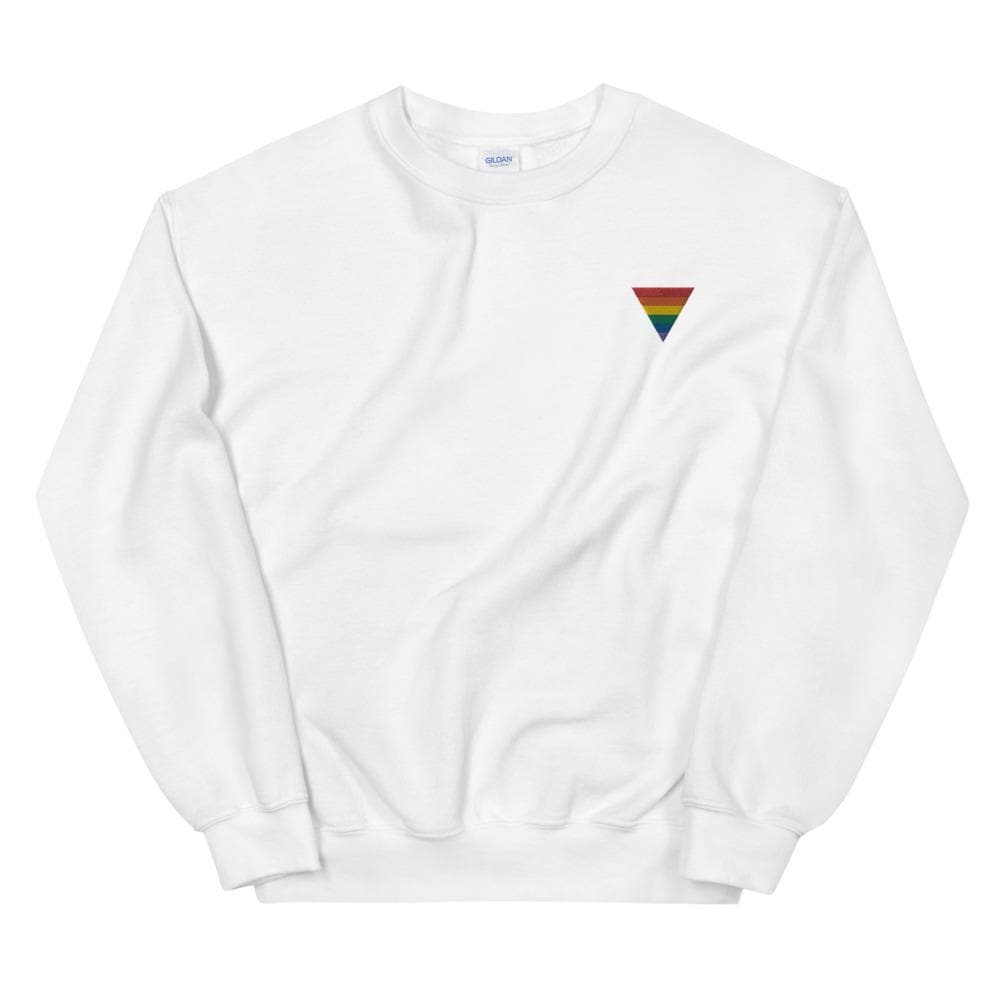 Rainbow Triangle Embroidered Sweatshirt