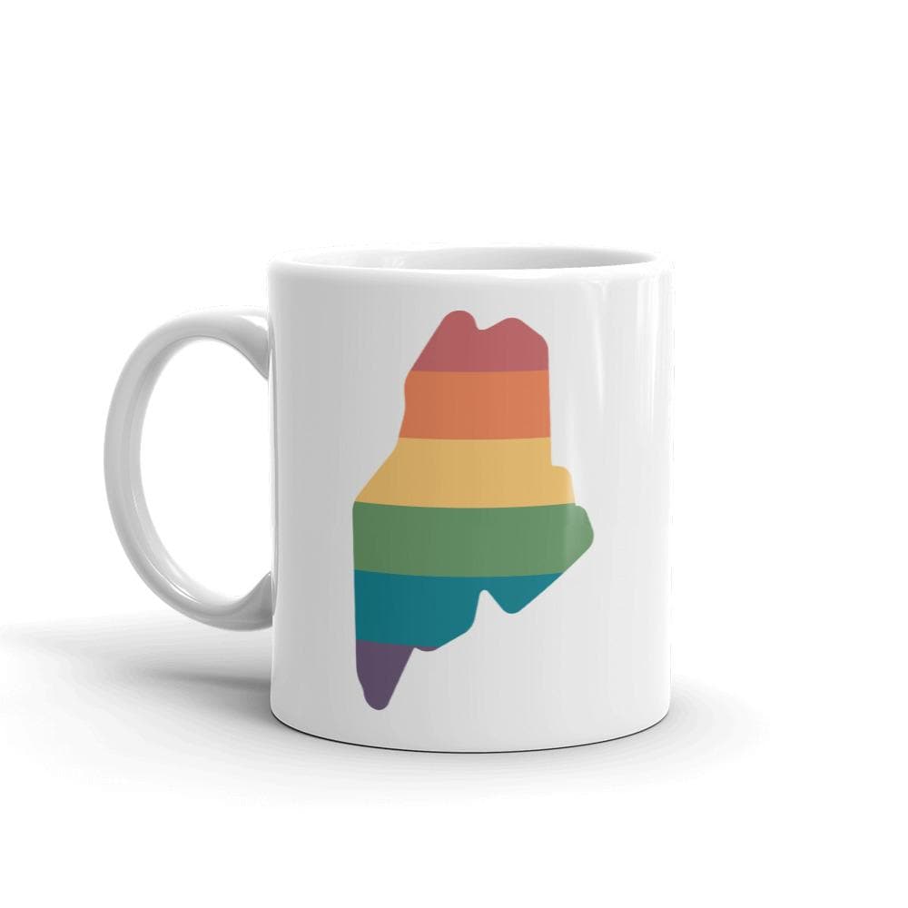 Taza con el arcoíris de Maine