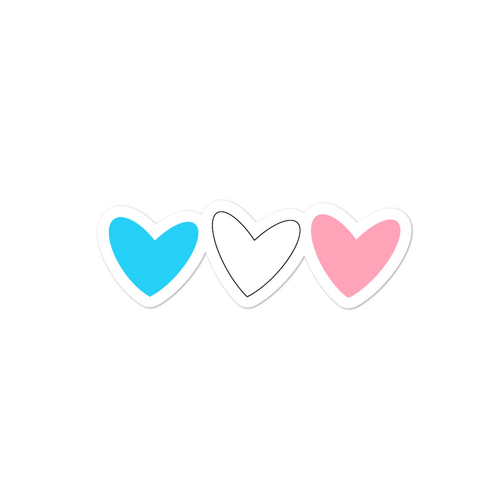 Trans Hearts Stickers