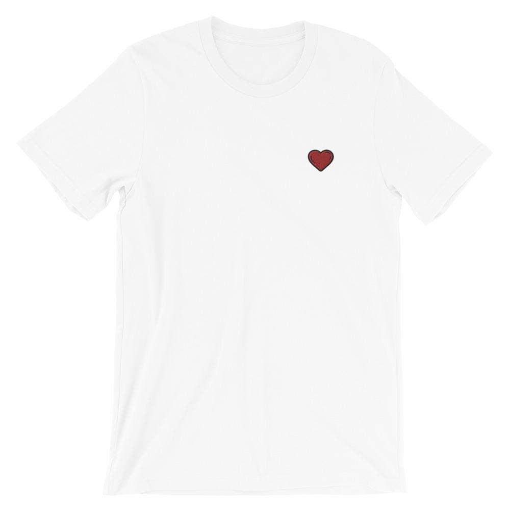 Heart Embroidered T-Shirt