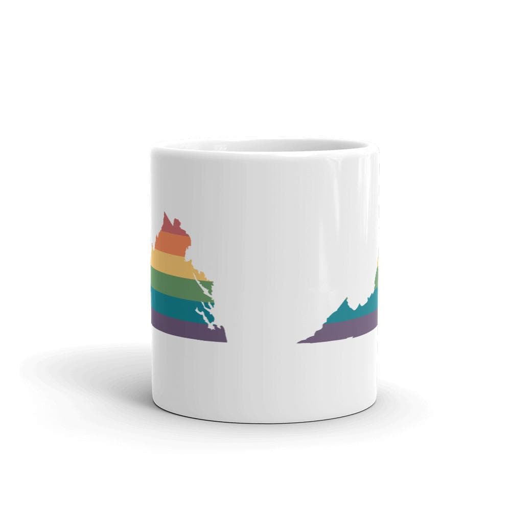Tasse arc-en-ciel de Virginie