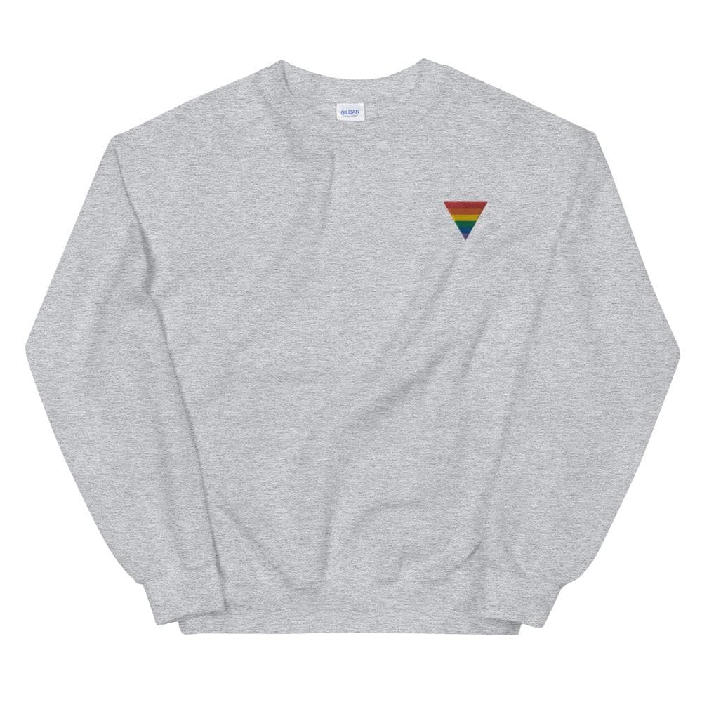 Rainbow Triangle Embroidered Sweatshirt