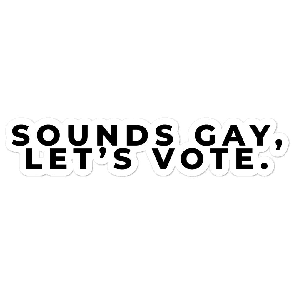 Suena gay, ¡votemos! Pegatinas