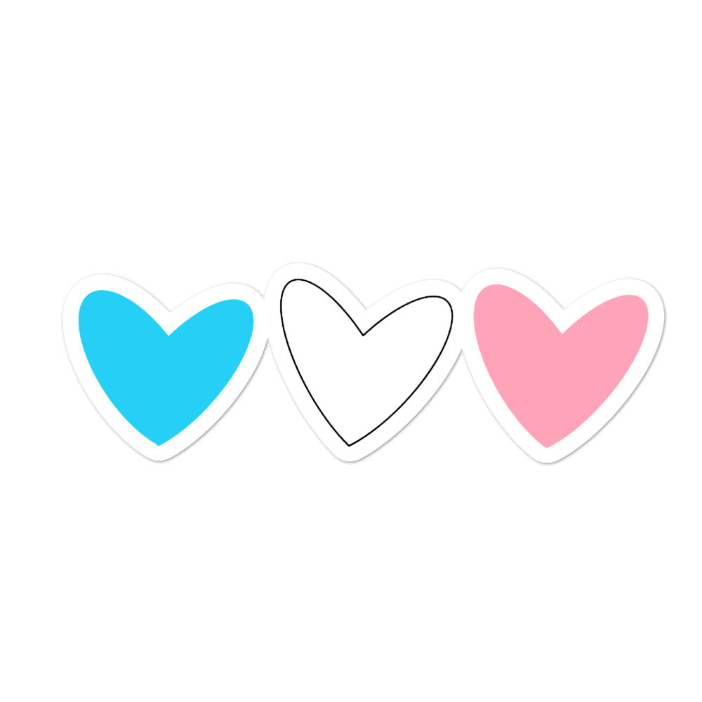 Trans Hearts Stickers