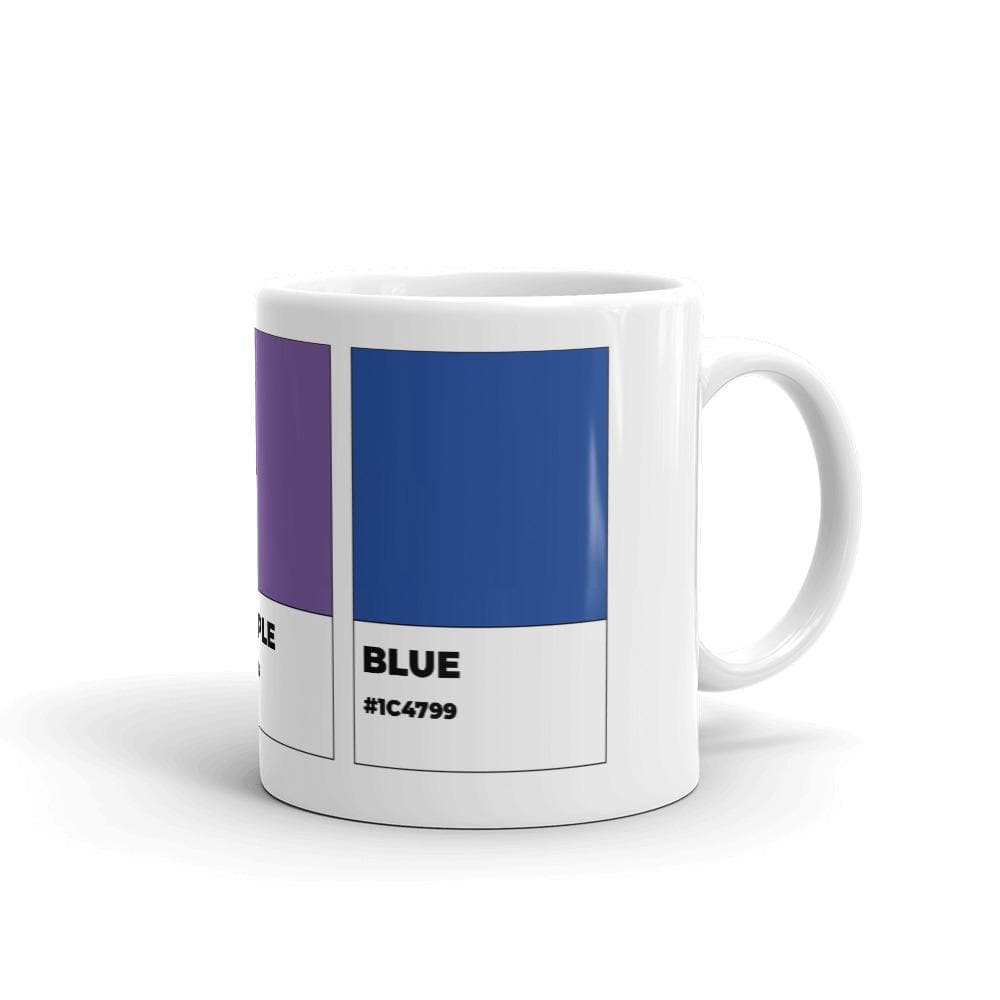 Taza de colores bisexuales