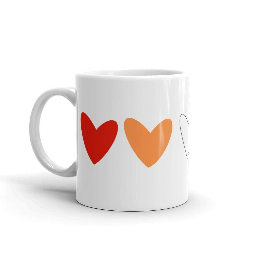 Lesbian Hearts Mug