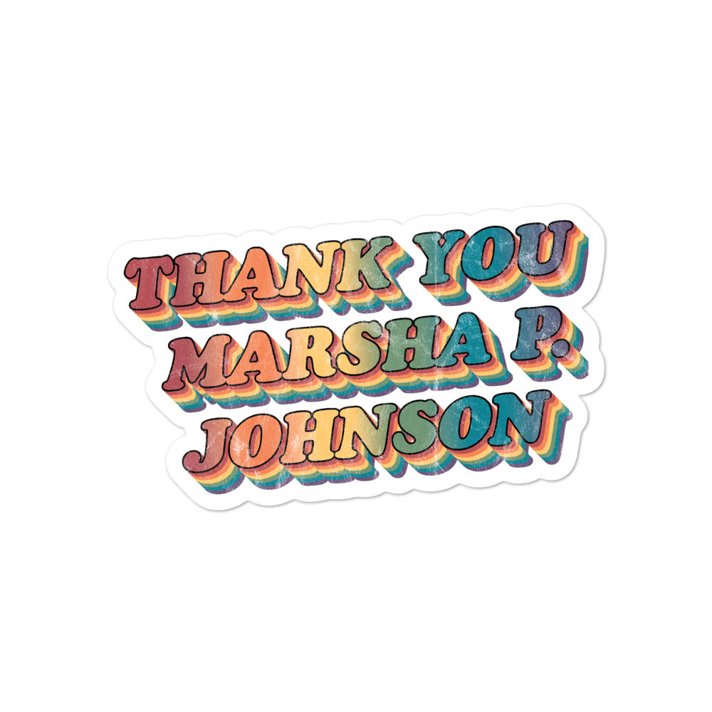 Thank You Marsha P. Johnson Stickers