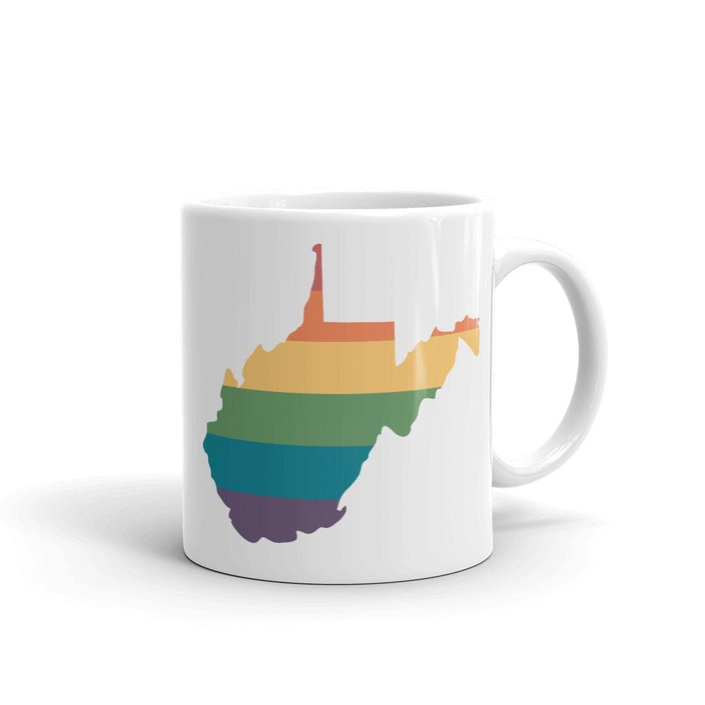 Tasse arc-en-ciel de Virginie-Occidentale