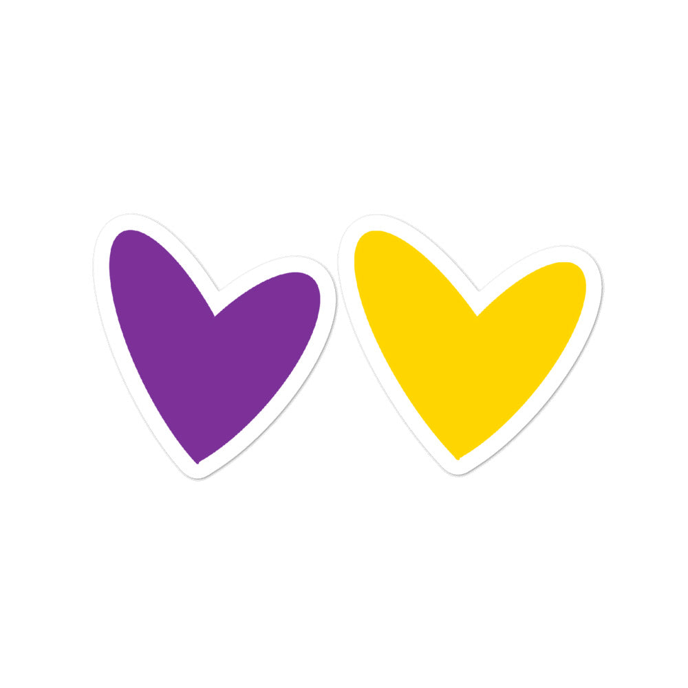 Intersex Hearts Stickers