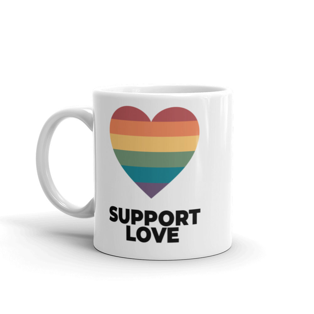 Support Love Heart Mug