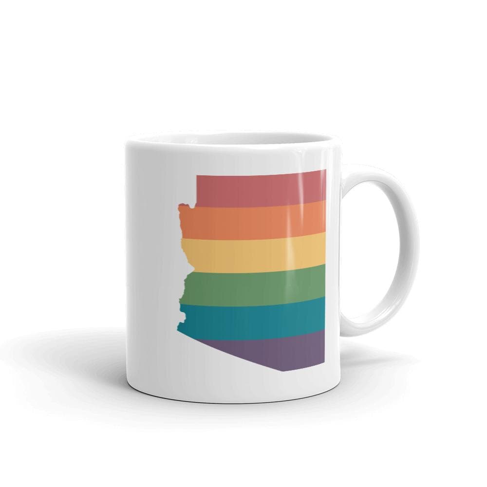 Taza con el arcoíris de Arizona