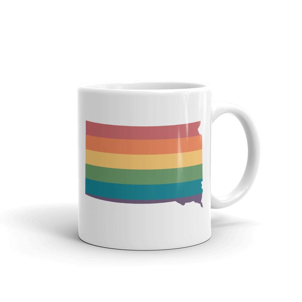 Tasse arc-en-ciel du Dakota du Sud