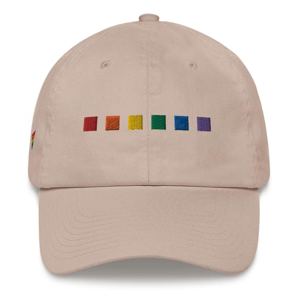 Rainbow Squares Dad Hat