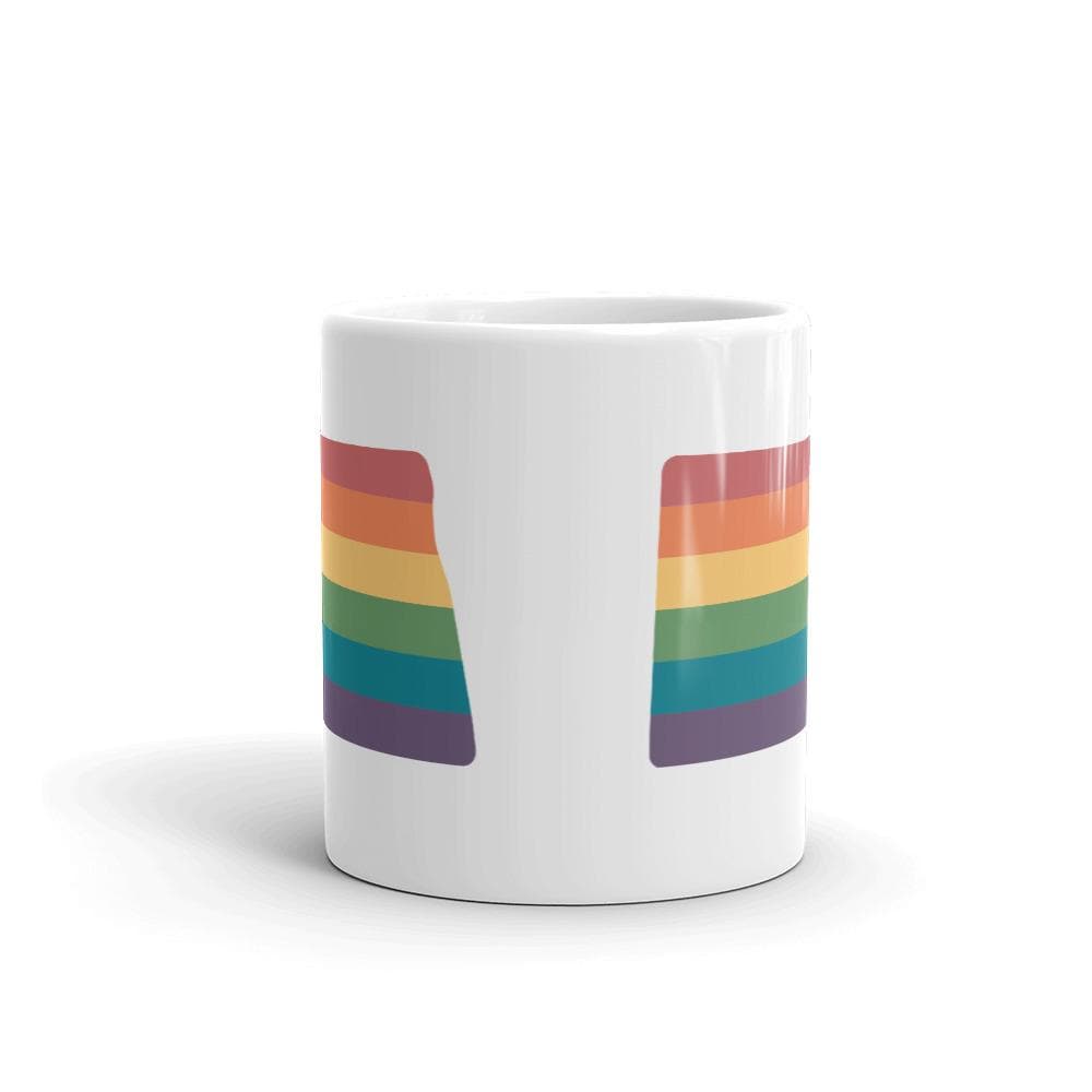 Tasse arc-en-ciel du Dakota du Nord