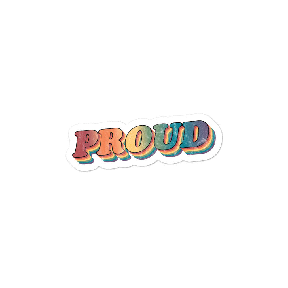 Retro Proud Stickers