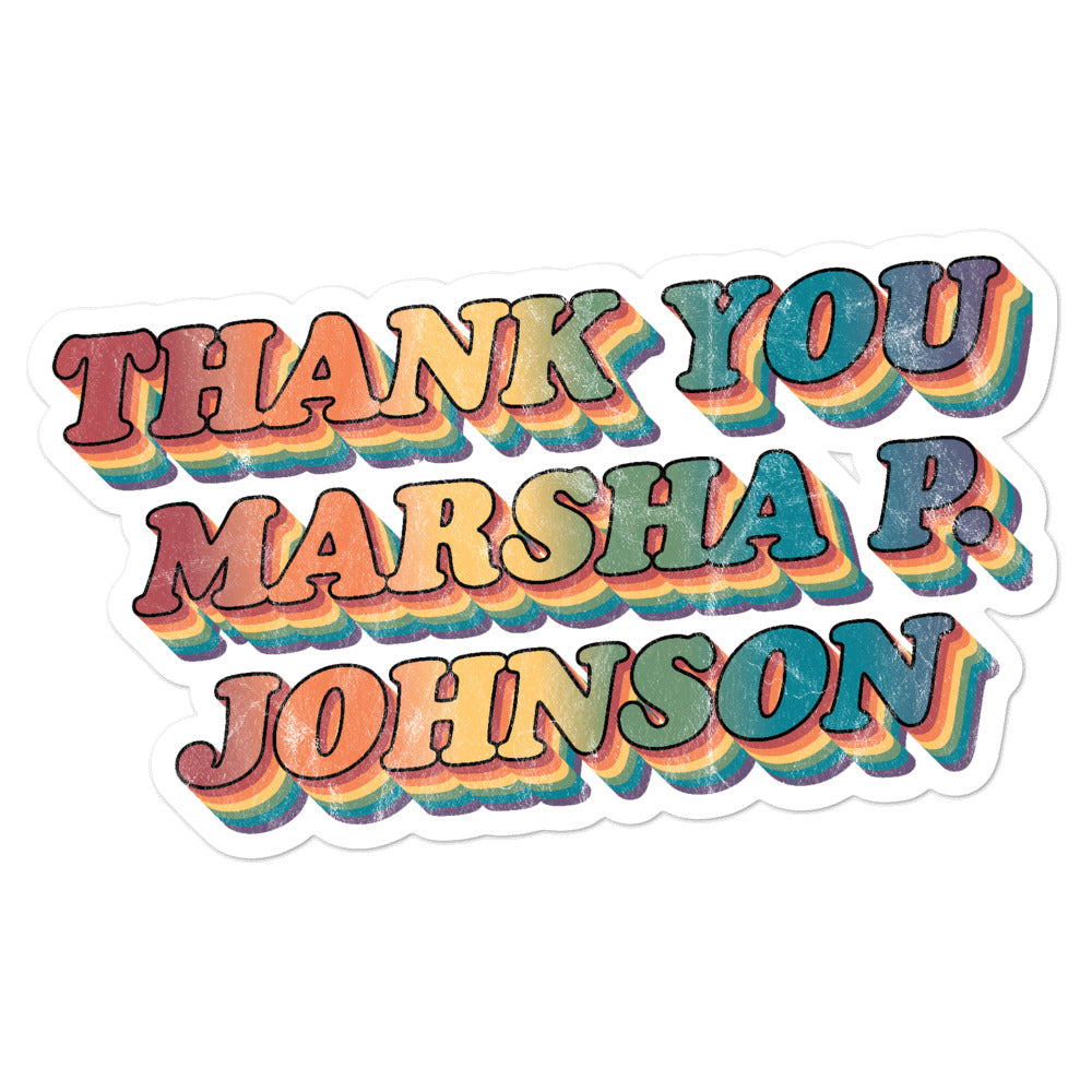 Thank You Marsha P. Johnson Stickers