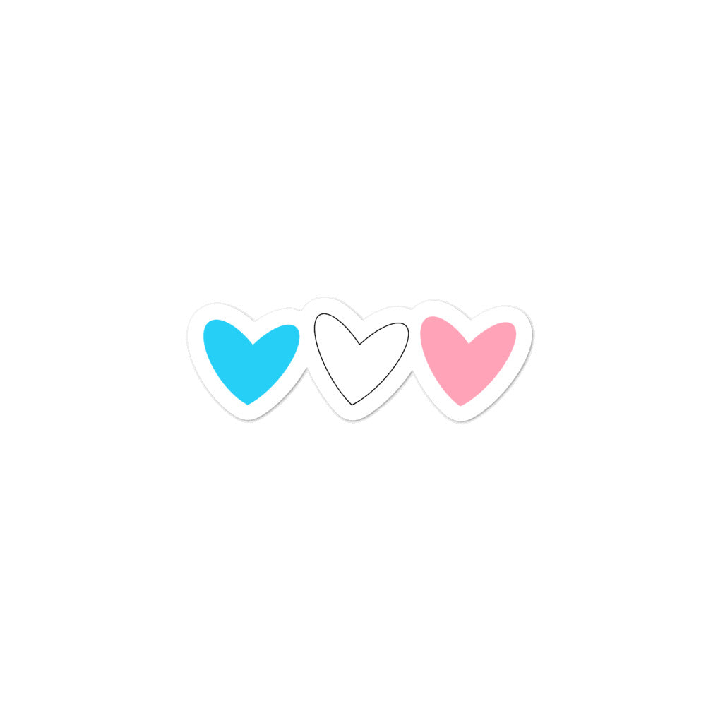 Trans Hearts Stickers