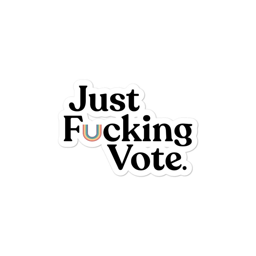 Just Fucking Vote Stickers