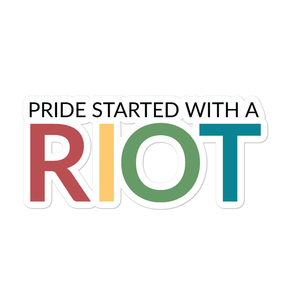 Autocollants « Pride a commencé avec une émeute »