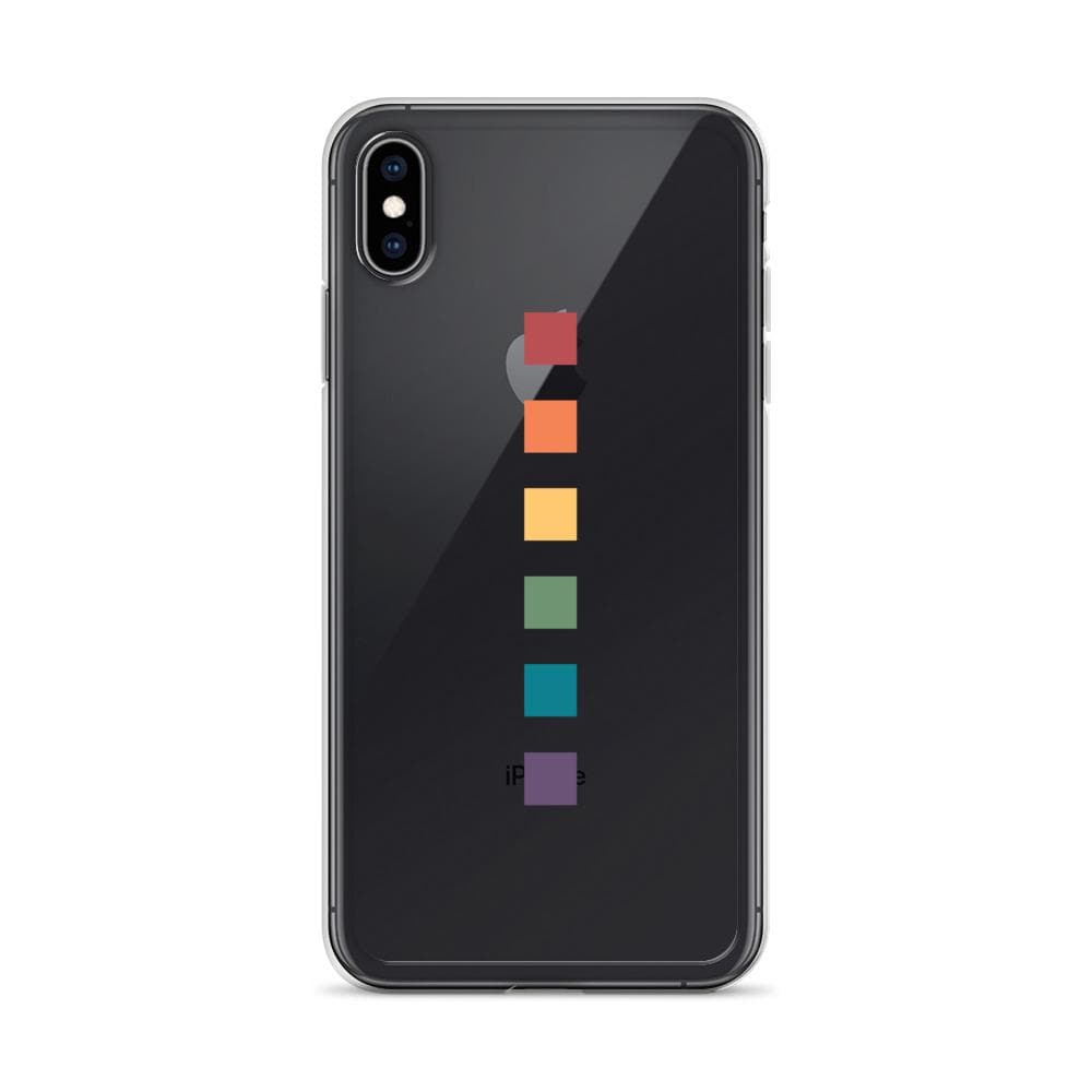 Funda para iPhone con cuadrados de arcoíris