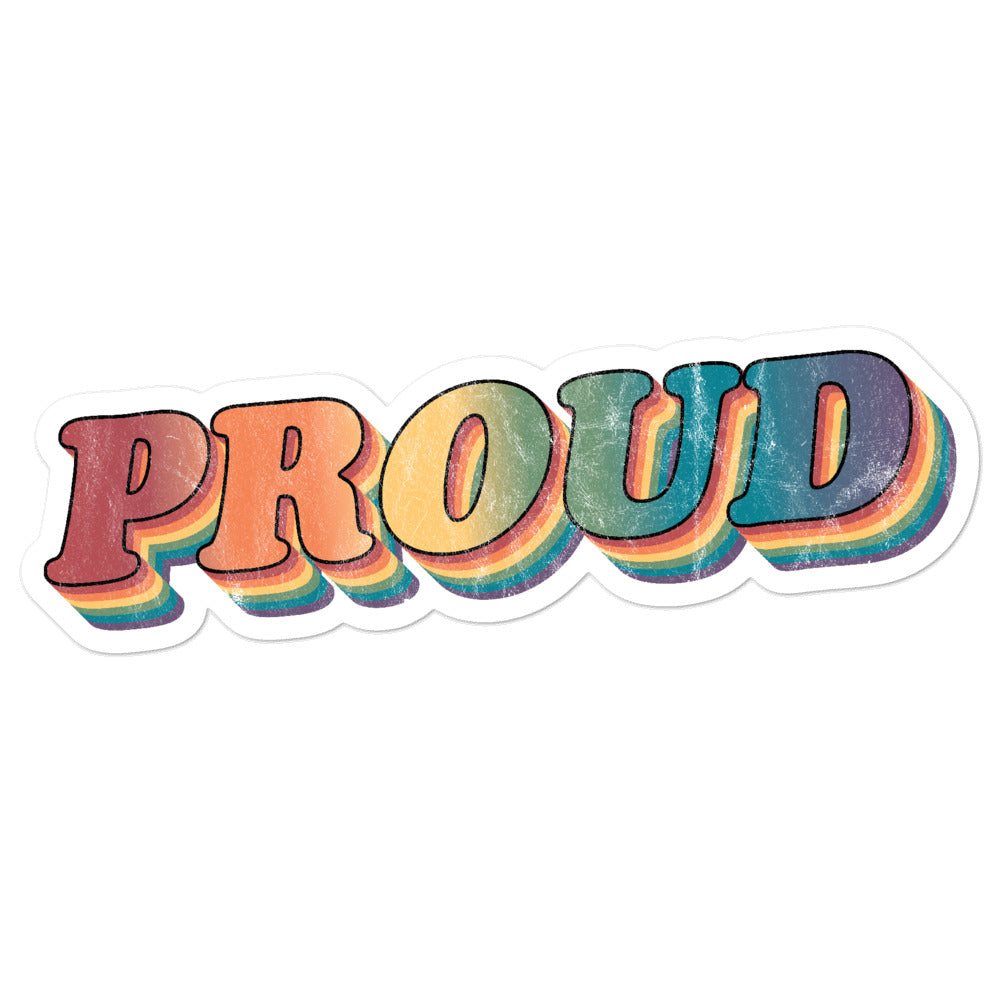 Retro Proud Stickers