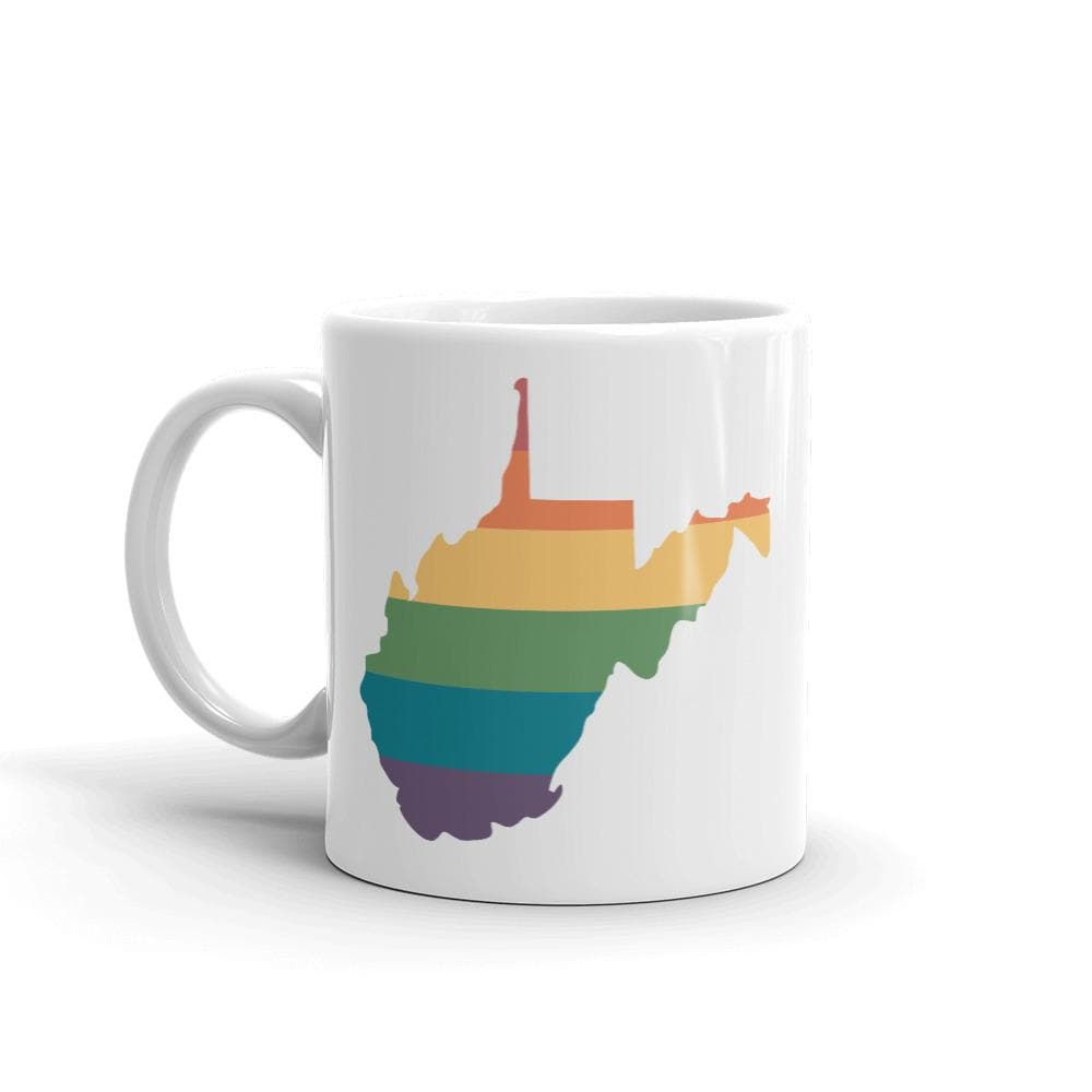Tasse arc-en-ciel de Virginie-Occidentale