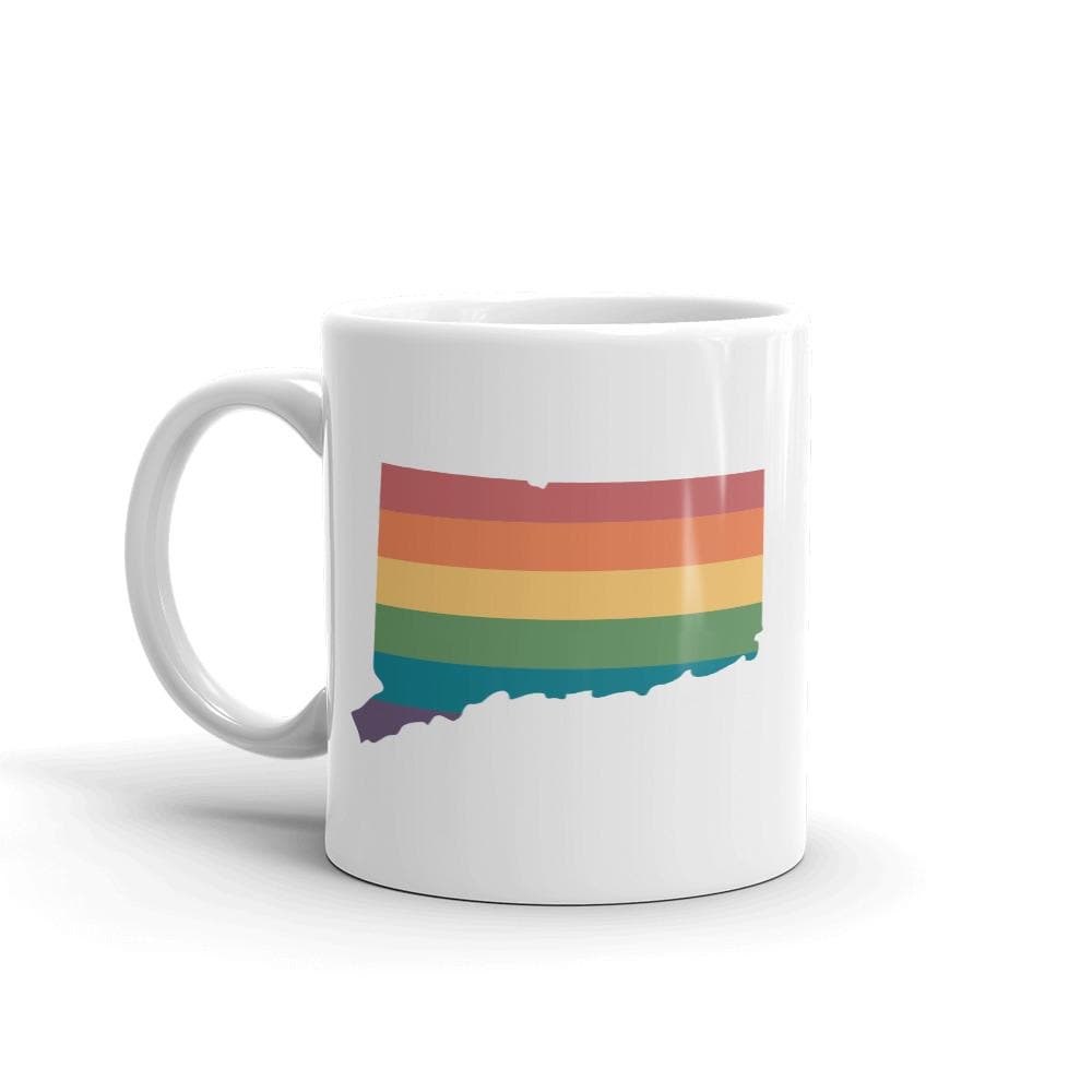 Taza arcoiris de Connecticut