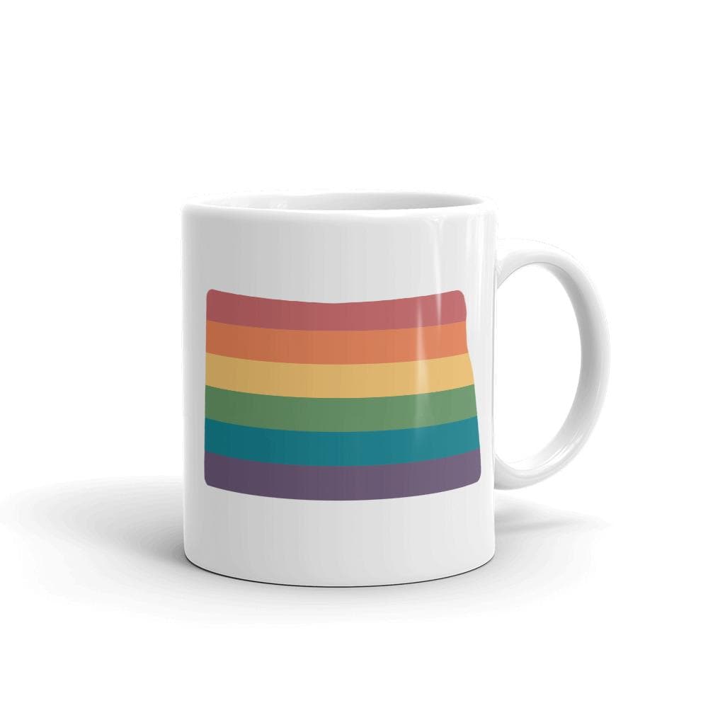 Tasse arc-en-ciel du Dakota du Nord