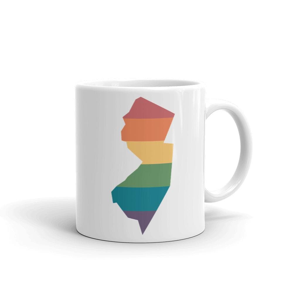 Taza arcoiris de Nueva Jersey