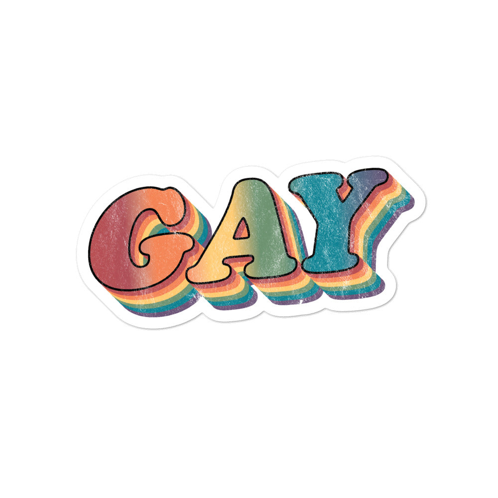 Retro Gay Stickers