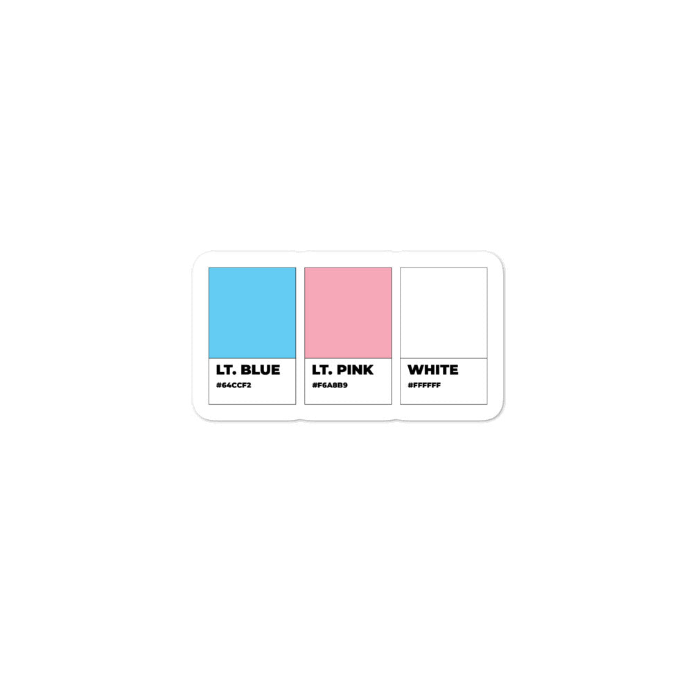 Trans Colors Stickers