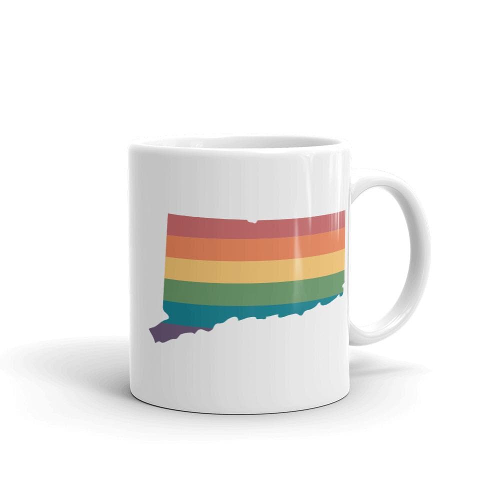 Taza arcoiris de Connecticut