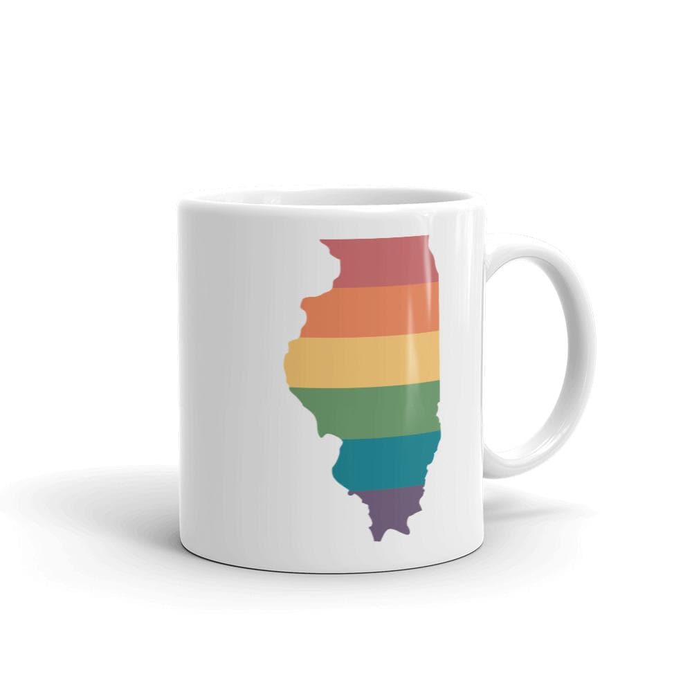 Tasse arc-en-ciel de l'Illinois