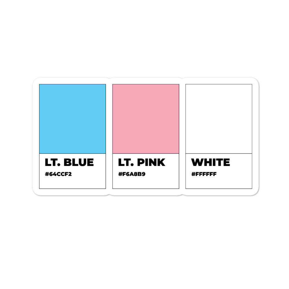 Trans Colors Stickers