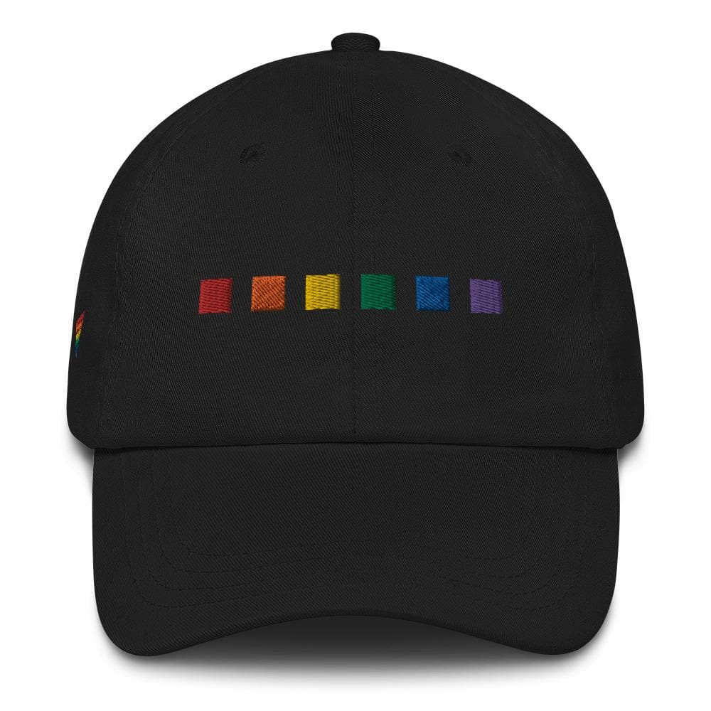 Rainbow Squares Hat