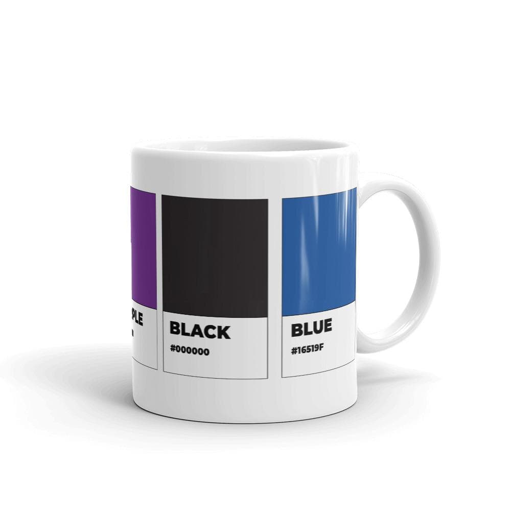 Taza con colores de género fluido
