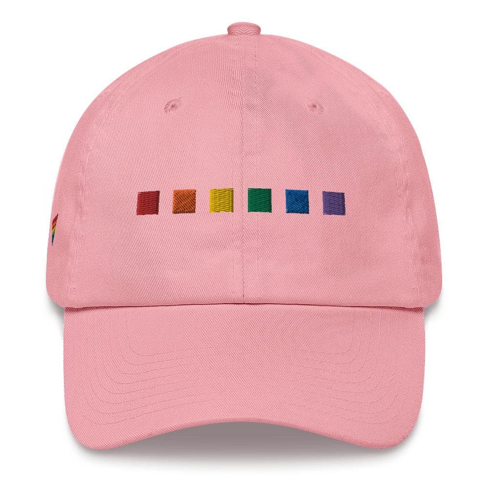 Rainbow Squares Dad Hat