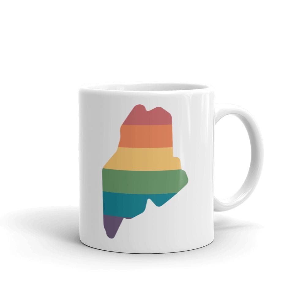 Taza con el arcoíris de Maine
