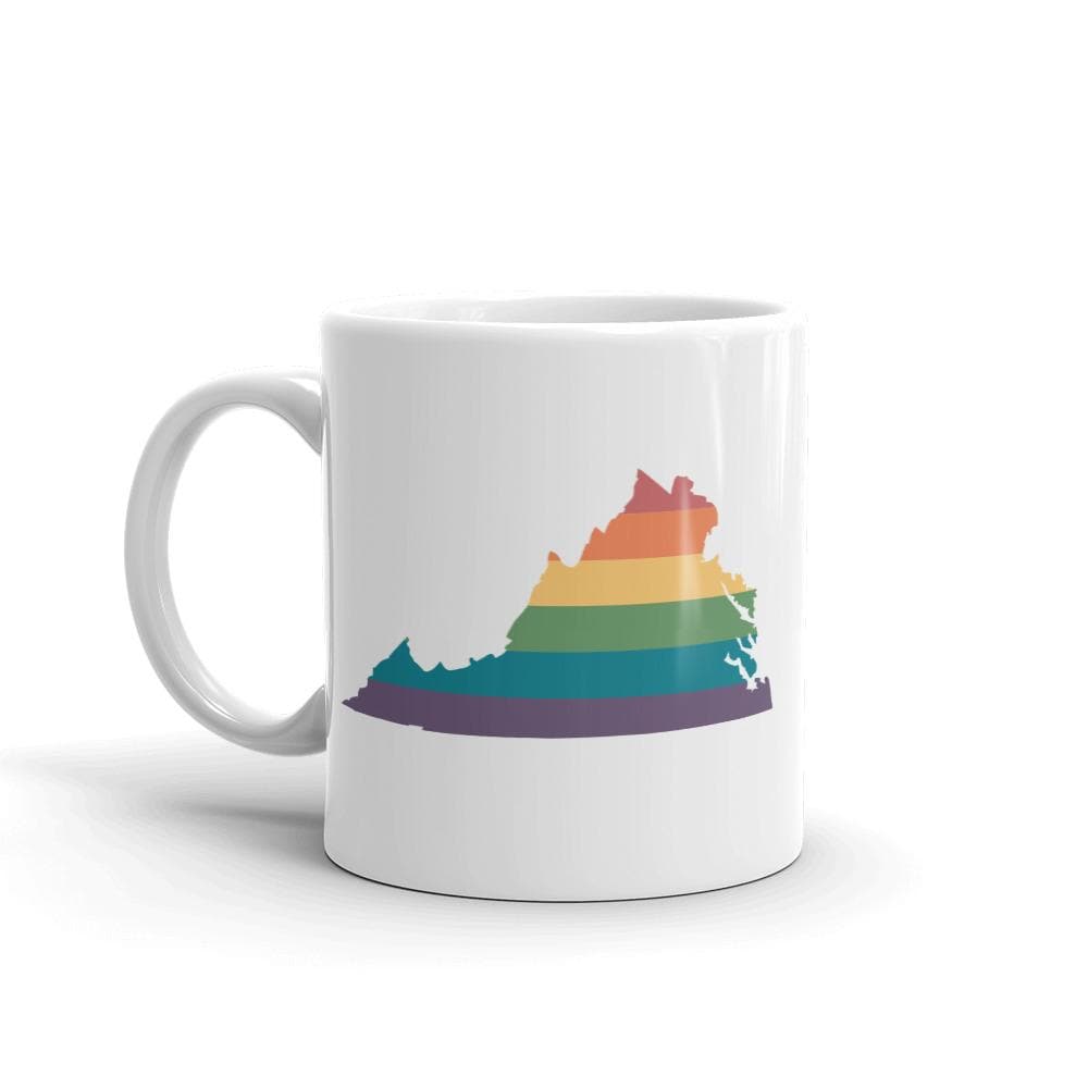 Tasse arc-en-ciel de Virginie