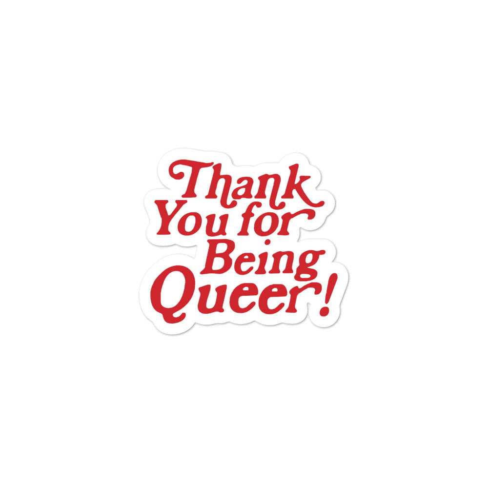 Thank You for Being Queer Stickers