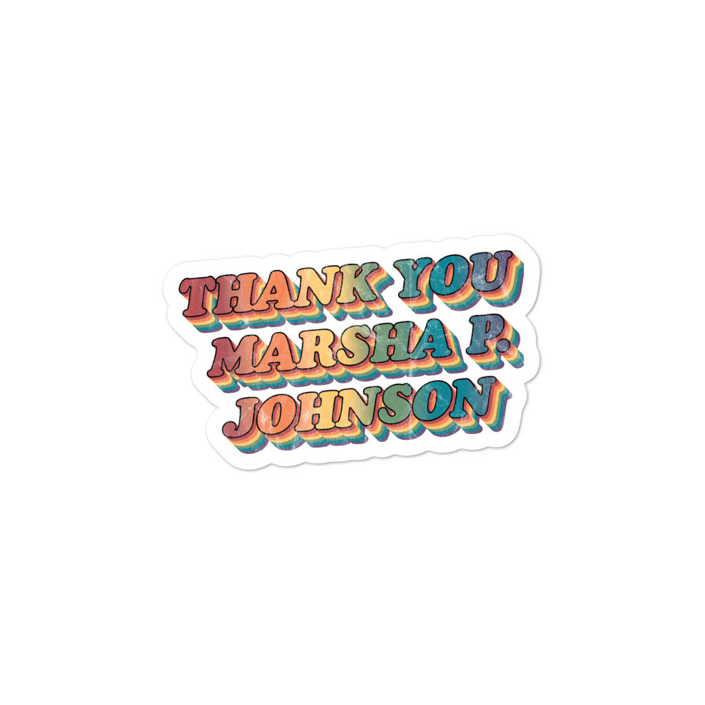 Thank You Marsha P. Johnson Stickers