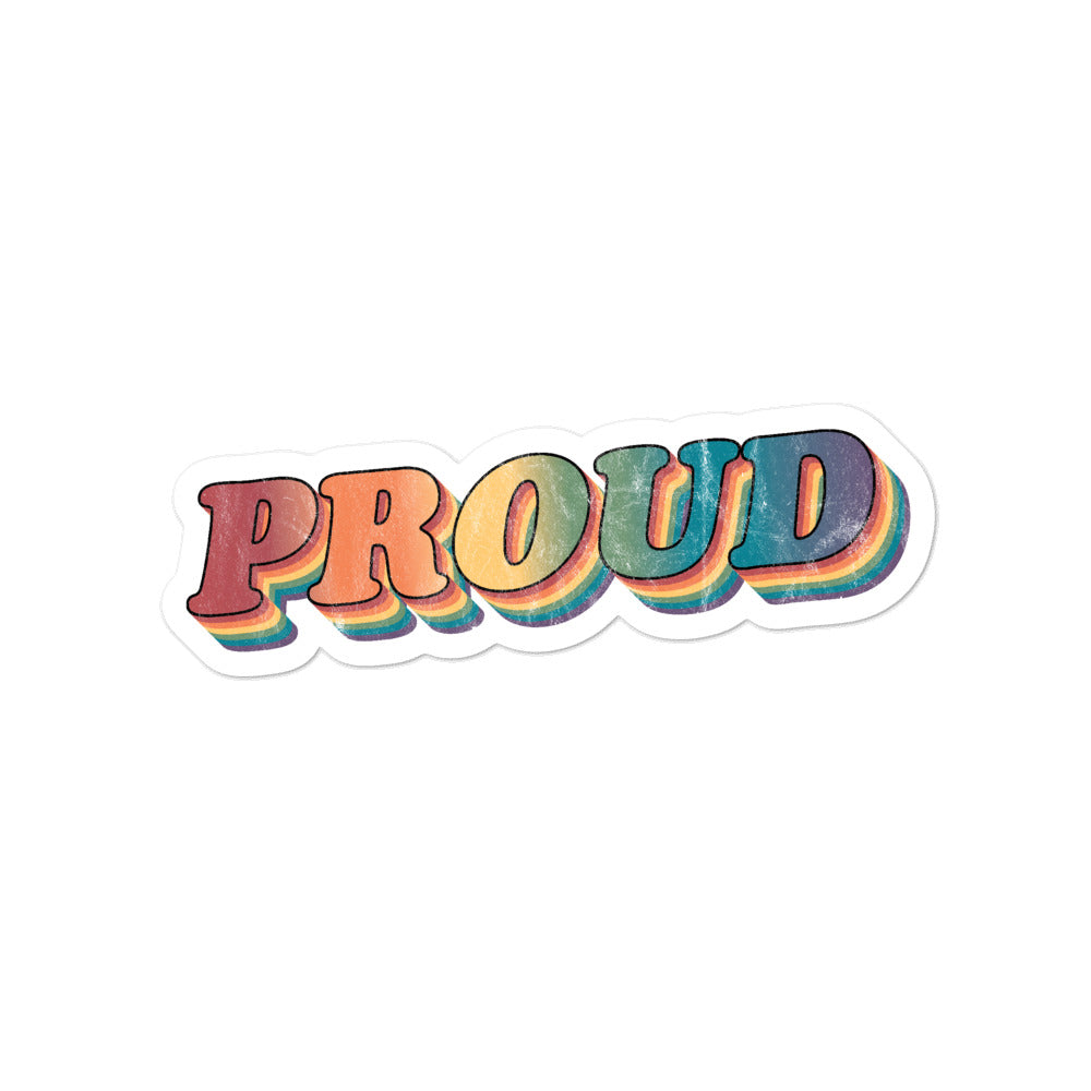 Retro Proud Stickers